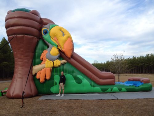 Parrot Themed Inflatable Slide Statesboro GA