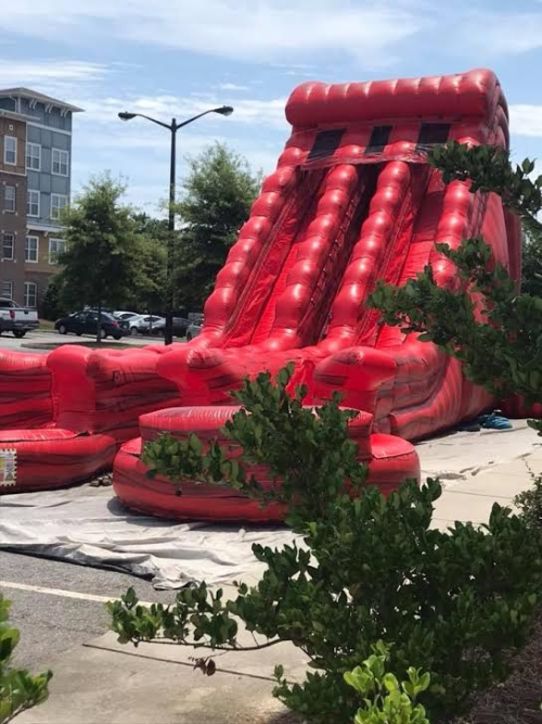Red Lava Inflatable Silde Party Rental Statesboro GA